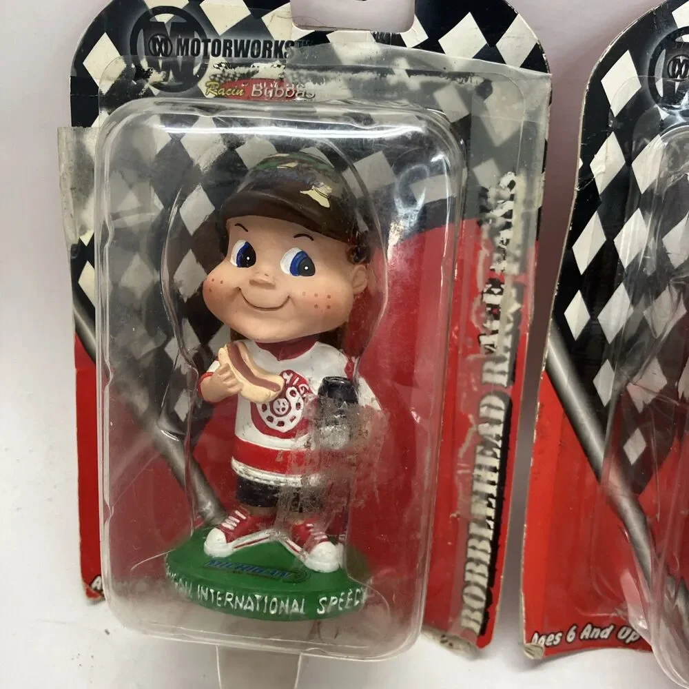 Motorworks BobbleHead Race Fans Lot Of 5 Collectables Vintage